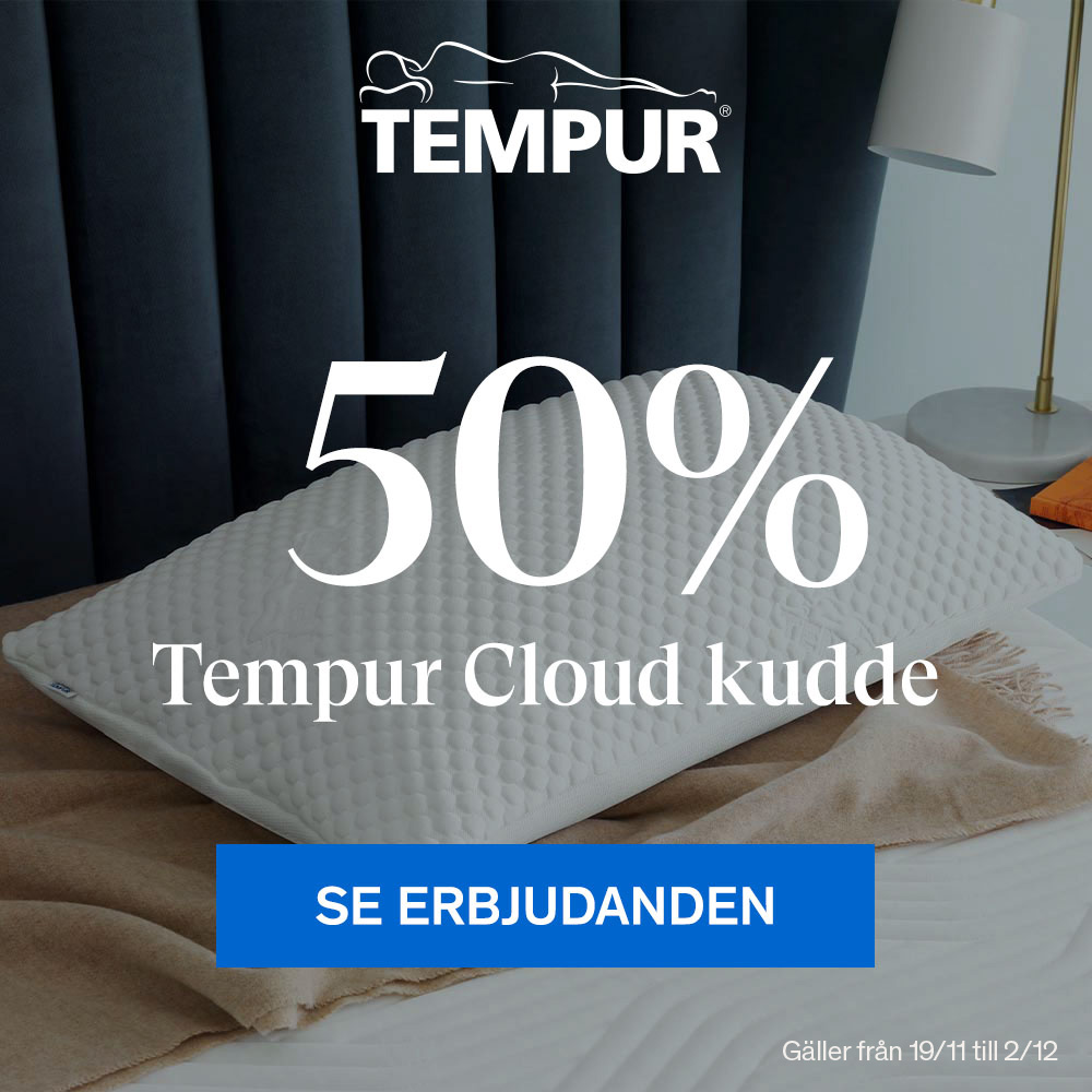 Tempur Cloud kudde 50% under Black Weeks